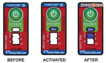 漢中溫度指示標(biāo)簽 累計上升時間/溫度的標(biāo)簽