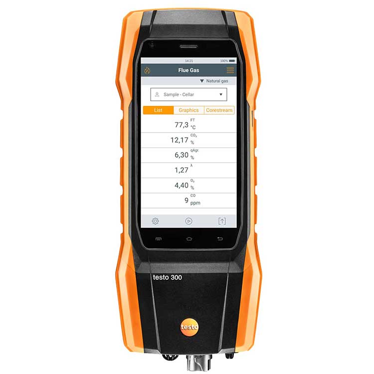 testo300LL長壽命煙氣分析儀專業(yè)款2(三組分)